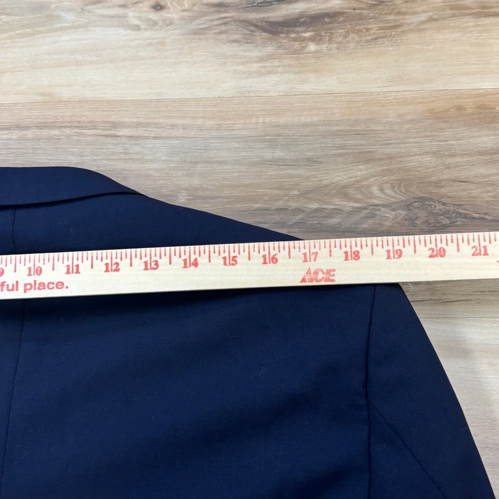 Hugo Boss Blazer Mens 42R Quiet Luxury Virgin Wool Stretch Heritage Navy Blue
